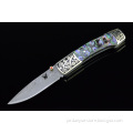 damascus steel folding knives and handcrafted knives,folding knives for sale